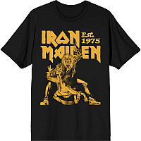 Iron Maiden koszulka, Est. 1975 Claw Yellow Graphic Black, męskie