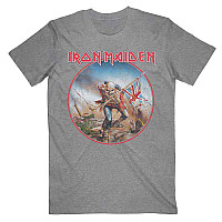 Iron Maiden koszulka, Trooper Vintage Circle Grey, męskie
