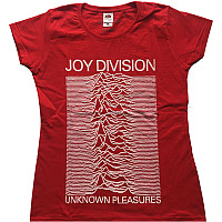 Joy Division koszulka, Unknown Pleasures Girly Red, damskie