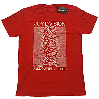 Joy Division koszulka, Unknown Pleasures White On Red, męskie