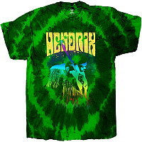 Jimi Hendrix koszulka, Hear The Vibe Dip-Dye Green, męskie