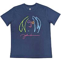 John Lennon koszulka, Self Portrait Full Colour Denim Blue, męskie