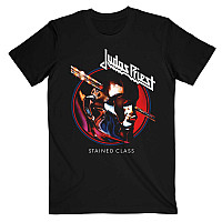 Judas Priest koszulka, Stained Class Album Circle Black, męskie