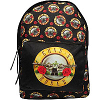Guns N Roses mini plecak PES 30x24x9,5 cm, All Over Print Black
