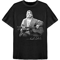 Nirvana koszulka, Kurt Cobain Guitar Live Photo, męskie