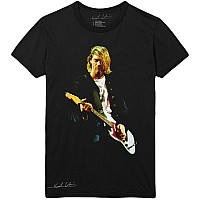 Nirvana koszulka, Kurt Cobain Guitar Photo Colour Black, męskie