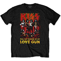 KISS koszulka, Love Gun Glow Black, męskie