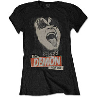 KISS koszulka, The Demon Rock Black, damskie