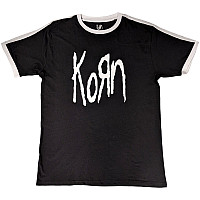 Korn koszulka, Logo Ringer Black, męskie