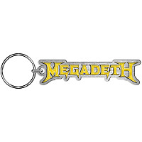 Megadeth brelok 55x14 mm, Yellow Logo Enamel In-Fill