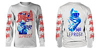 Death koszulka długi rękaw, Leprosy Posterized BP White, męskie