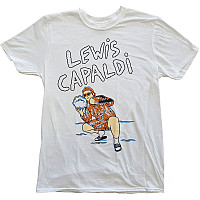 Lewis Capaldi koszulka, Snow Leopard White, męskie