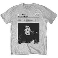 Lou Reed koszulka, Transformer Track List Grey, męskie