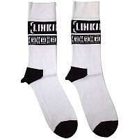 Linkin Park ponožky, LP Repeat White, unisex - velikost 4 až 7 (36 až 40 EU)