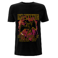 Led Zeppelin koszulka, Black Flames Black, męskie