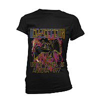 Led Zeppelin koszulka, Black Flames Girly, damskie