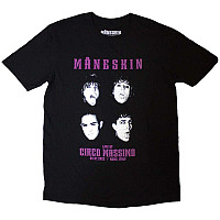 Maneskin koszulka, Live At Circo Massimo 2022 Faces Black, męskie