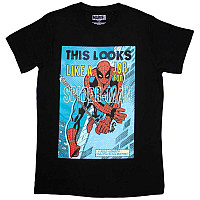 Spiderman koszulka, Looszt Like A Job For Spiderman Black, męskie