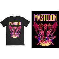Mastodon koszulka, Double Brimstone Neon Black, męskie