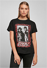 Pink Floyd koszulka, Logo Faces Girly Black, damskie
