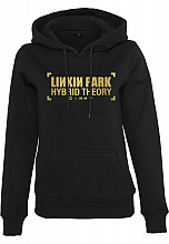 Linkin Park bluza, Anniversary Logo Hoody Black, damska