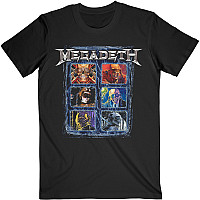 Megadeth koszulka, Vic Head Grid Black, męskie