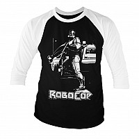 Robocop koszulka długi 3/4 rękaw, Robocop Poster, męskie
