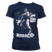 Robocop koszulka, Robocop Poster Navy Girly, damskie