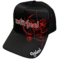 Motorhead czapka z daszkiem, England Red Warpig Mesh Black