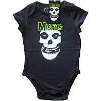 Misfits niemowlęcy body koszulka, Skull & Logo Black, dziecięcy