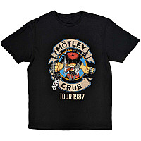 Motley Crue koszulka, Girls Girls Girls Tour '87 Black, męskie