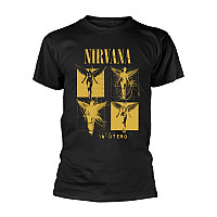 Nirvana koszulka, In Utero Grid Black, męskie