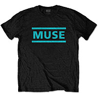 Muse koszulka, Light Blue Logo Black, męskie