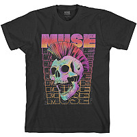 Muse koszulka, Mowhawk Skull Black, męskie