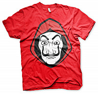 La Casa De Papel koszulka, Mask Red, męskie