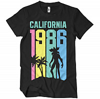Stranger Things koszulka, California 1986 Black, męskie