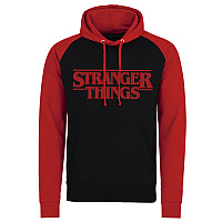 Stranger Things bluza, Logo Baseball Hoodie Black, męska