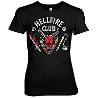 Stranger Things koszulka, Hellfire Club Girly Black, damskie