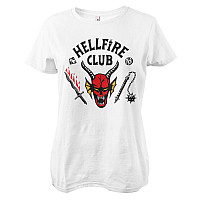 Stranger Things koszulka, Hellfire Club Girly White, damskie