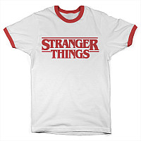 Stranger Things koszulka, Logo Ringer White, męskie