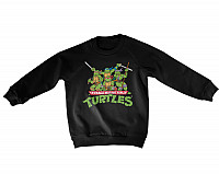 Želvy Ninja bluza, Distressed Group Sweatshirt Black, dziecięca