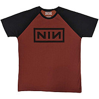 Nine Inch Nails koszulka, Classic Logo Raglan Red & Black, męskie