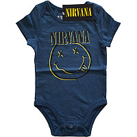 Nirvana niemowlęcy body koszulka, Inverse Smiley Blue, dziecięcy