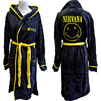 Nirvana szlafrok, Yellow Smiley Black, unisex