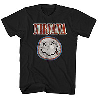 Nirvana koszulka, Distressed Logo, męskie