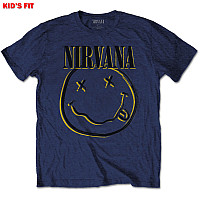 Nirvana koszulka, Inverse Smiley Blue, dziecięcy