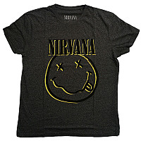 Nirvana koszulka, Inverse Smiley Black, męskie