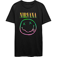 Nirvana koszulka, Sorbet Ray Smiley Black, męskie