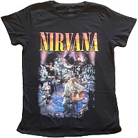 Nirvana koszulka, Unplugged Photo Black, damskie