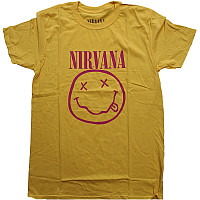 Nirvana koszulka, Pink Smiley Yellow, męskie